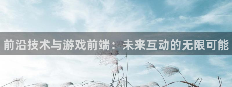 沐鸣娱乐2平台：前沿技术与游戏前端：未来互动的无限可能